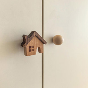 拉手儿童柜门拉手儿童房衣柜把手实木拉手抽屉橱柜门把手卧室手工