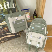 Зеленый милый комплект, подвеска, значок, с медвежатами