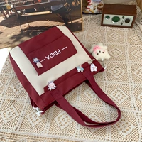 Красная милая подвеска, значок, с медвежатами