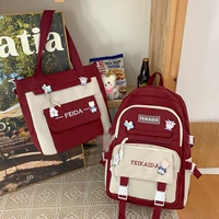 Красный милый комплект, подвеска, значок, с медвежатами