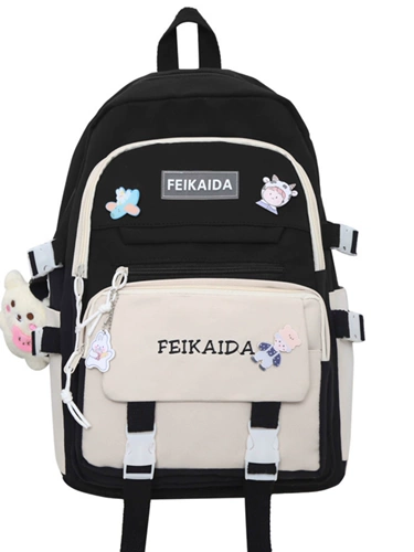 Ранец, вместительная и большая свежая сумка через плечо, милый рюкзак, для средней школы
