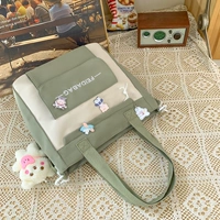 Зеленая милая подвеска, значок, с медвежатами