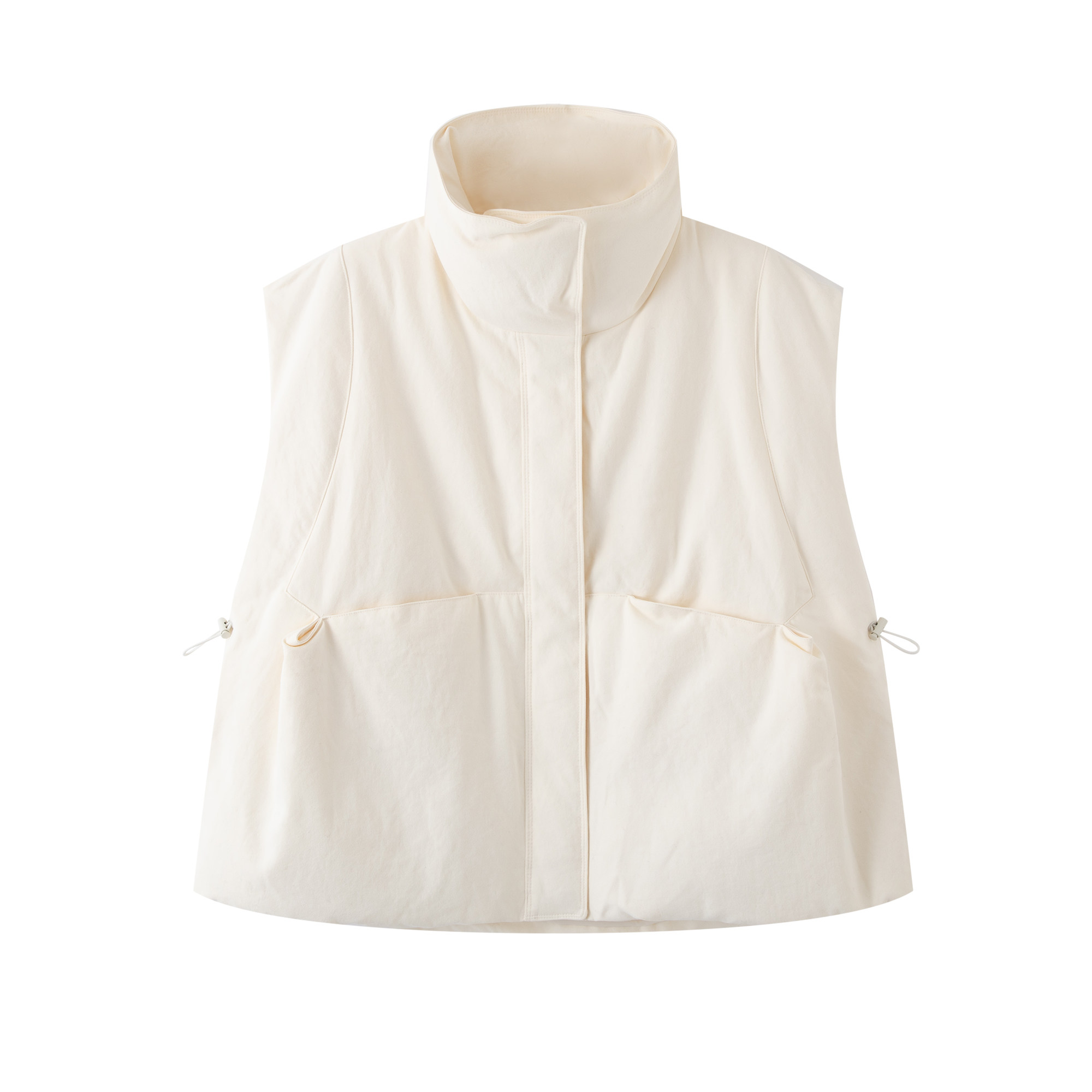 艾诺丝同款2025冬季新款立领马甲羽绒服外套上衣女4001