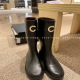 高筒雨靴 系列 coup cece 新品 经典 无缝字母骑士靴 25FW