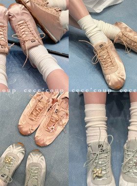 cece coup 复古芭蕾！11/21 新品 25FW 经典缎面平底芭蕾德训鞋女