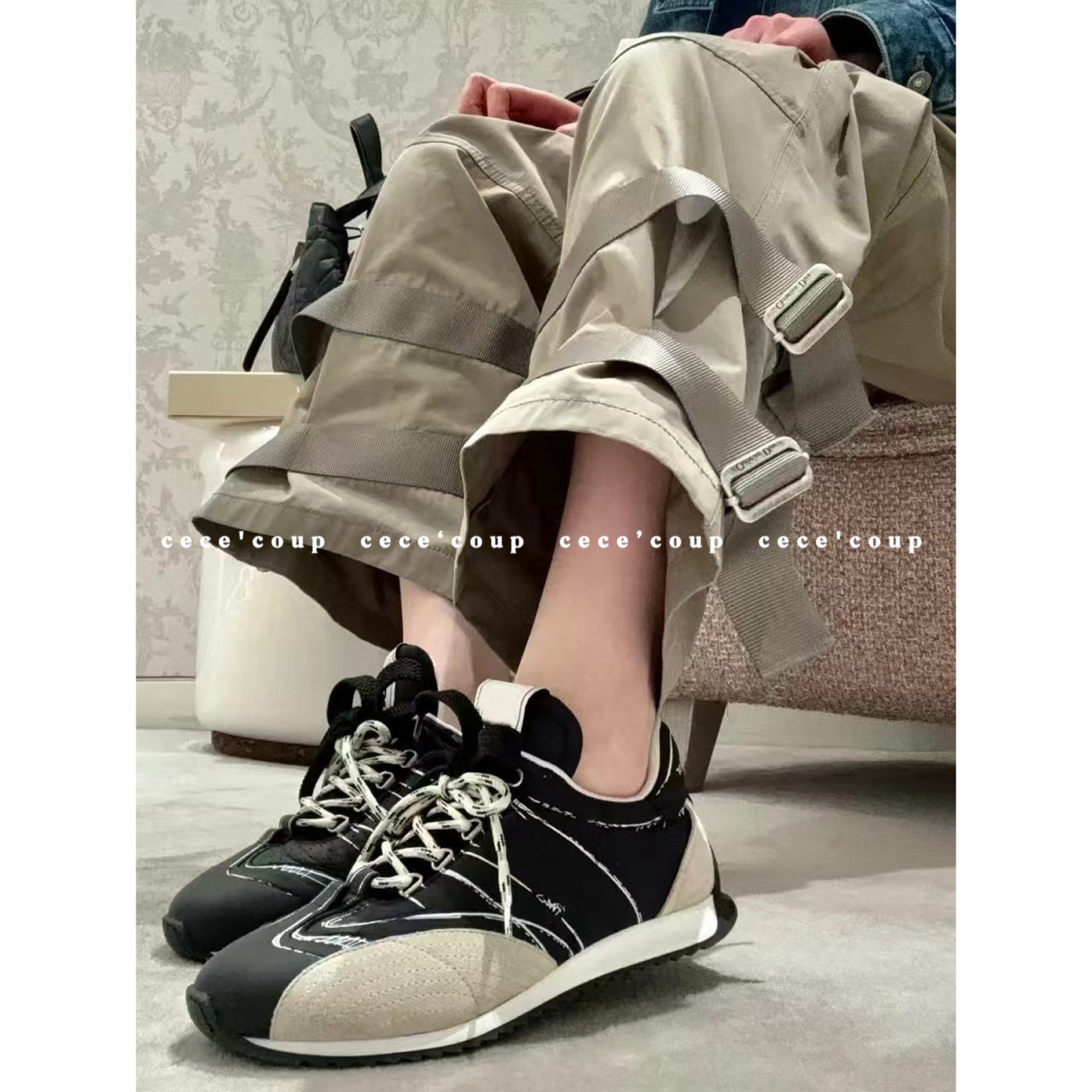 cece coup 鞋控 vogue  ！09/27 新品 25ss系带厚底运动鞋 休闲鞋