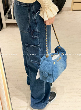cece coup穿搭轻松get！01/30 新品 25FW 高腰显瘦直筒口袋牛仔裤