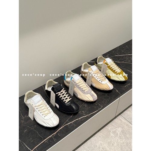 25ss拼色平底休闲德训鞋女