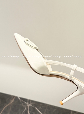 cece coup 辣迷糊 ！05/13 新品 25ss  经典尖头高跟鞋 包头凉鞋