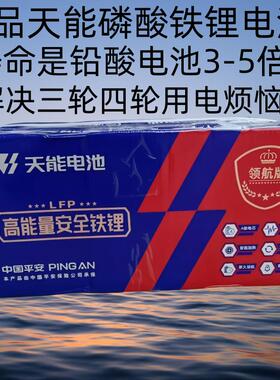 天能锂电池磷酸铁锂60V72V60ah80ah100ah120ah三轮车四轮车适用