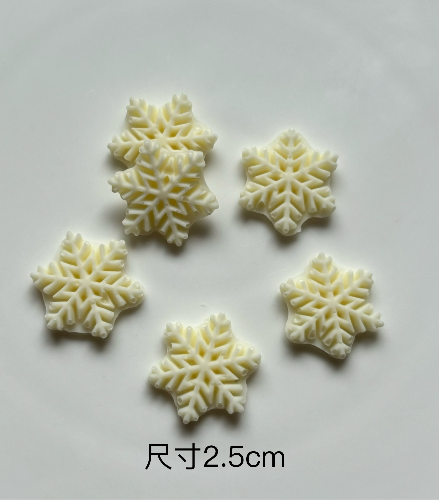 配件白雪花巧力150片圣诞蛋糕