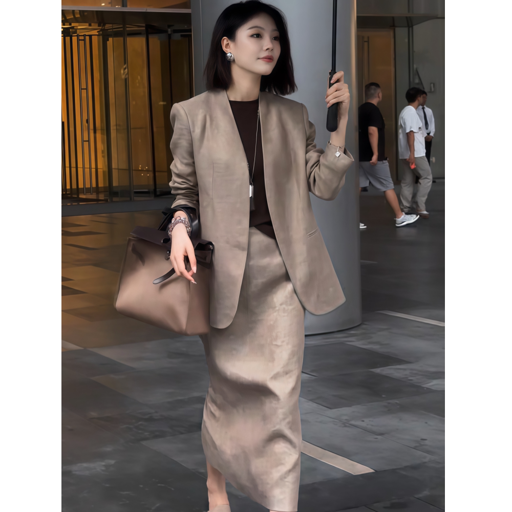 2025年秋季新款韩系淑女风套装女