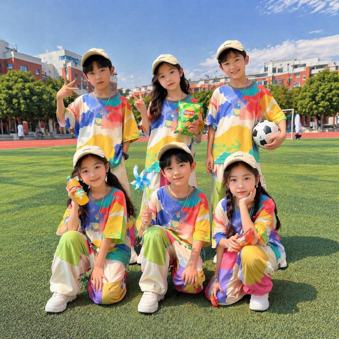 学生运动会啦啦队表演服街舞潮服