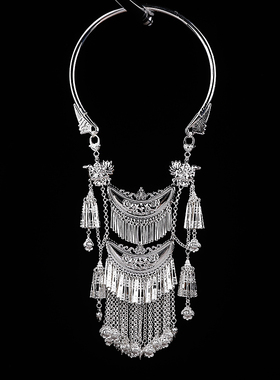 民族风多层流苏项链苗族项圈