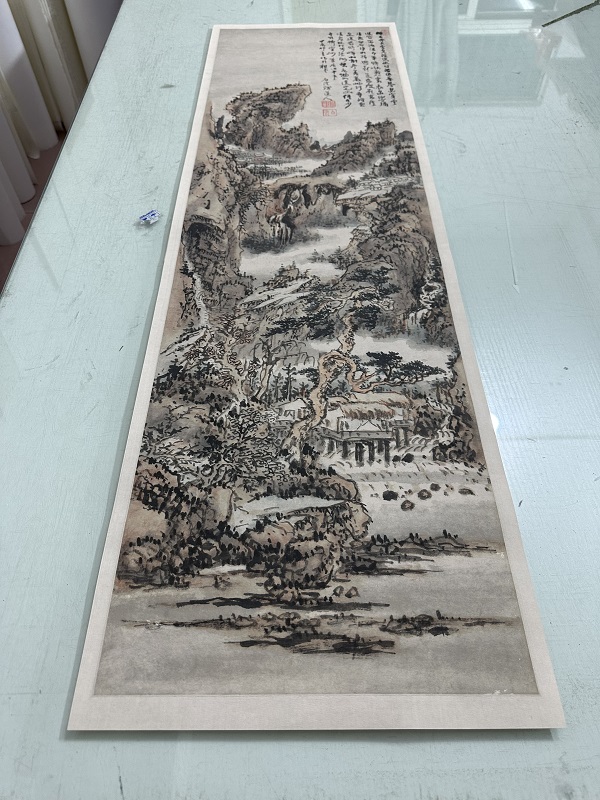 高清艺术喷绘画芯临摹学习卷轴画