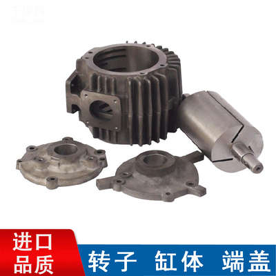进口普旭真空泵转子泵头端盖配件