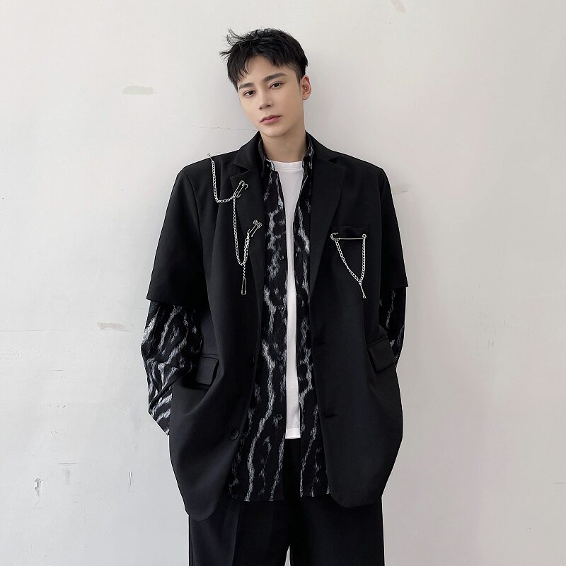 原创个性百搭气质挂件可拆卸外套西服,男装西服,电商A246