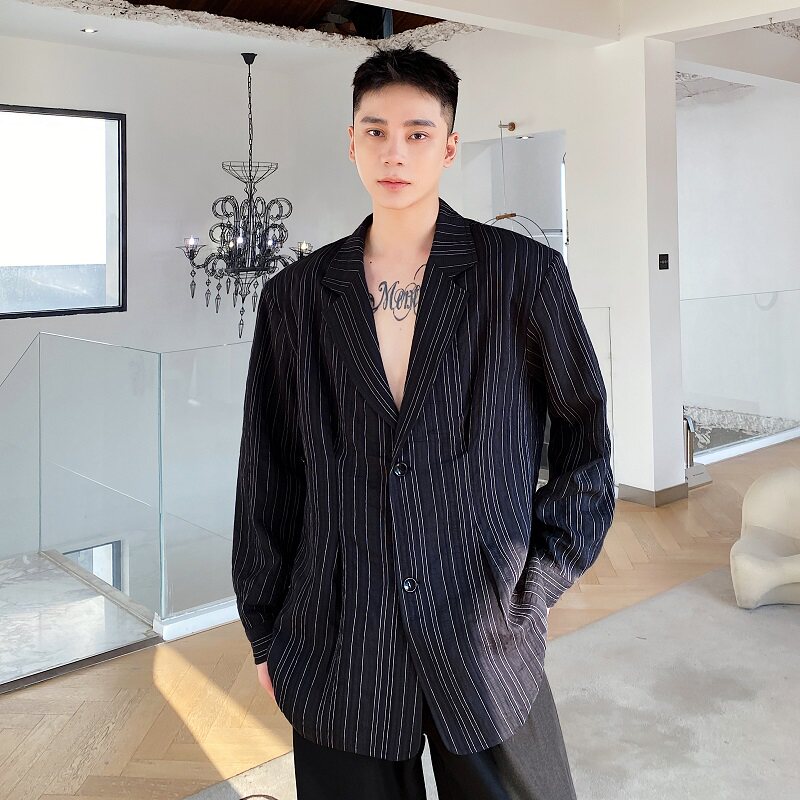 韩版衬衣外套男秋季新款宽松百搭潮流高级感痞帅衬衣A24-2456-P95,男装衬衫,电商A246