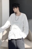 山本耀司暗黑先锋小众个性松紧褶皱设计长袖卫衣A261-2175-P68，男装卫衣，电商A246