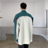 设计款复古拼接时髦气质潮流百搭衬衣A246-3844-P75，男装衬衫，电商A246