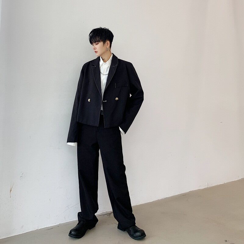 早春个性简约百搭短款西服外套A246-3015-P105,男装西服,电商A246
