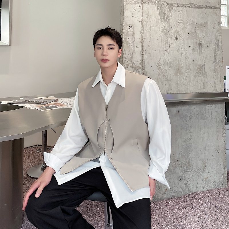 设计款外搭简约风潮流百搭气质马甲A246-2480-P85，男装背心/马甲，电商A246