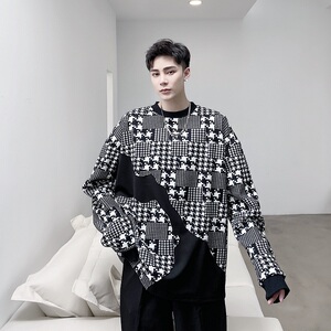 秋季个性设计复古毛边百搭卫衣A246-2325-P80图片