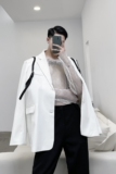 独立设计小众个性皮背带凹造型时髦百搭西服A261-9939P125赠背带，男装西服，电商A246