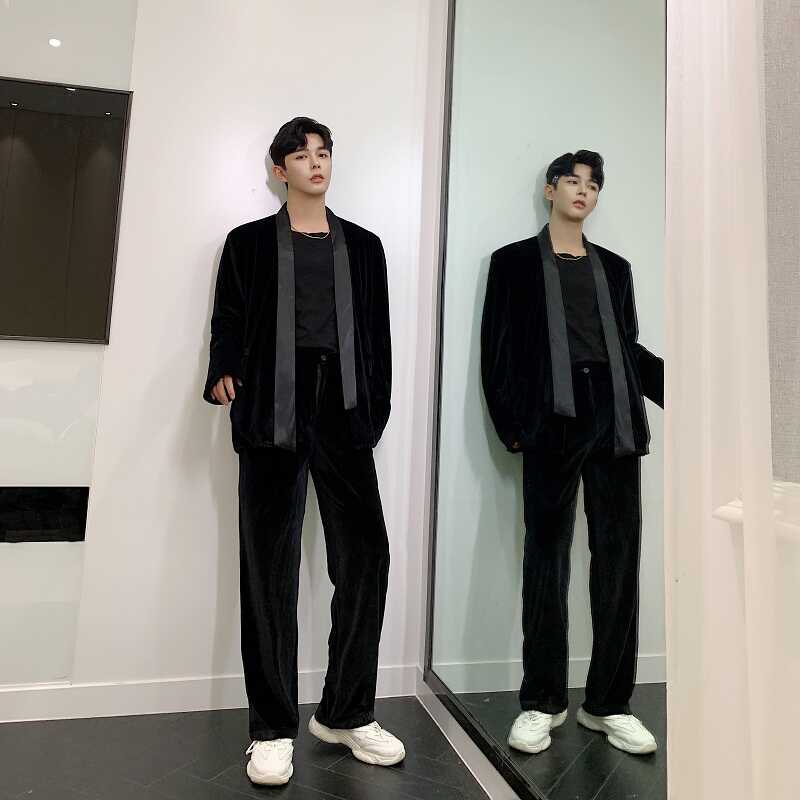 定制丝滑垂感立体裁剪痞帅飘带气质西服外套A246-2142-P125,男装西服,电商A246
