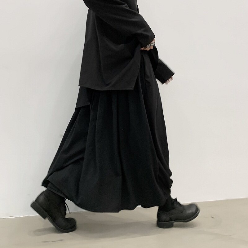 山本原创小众暗黑针织宽松个性裙裤A261-3954-P95图片