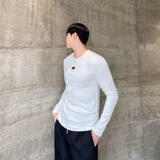 新款简约百搭圆领长袖T恤男潮牌修身显瘦打底衫上衣5126-P70，男装T恤，电商A246