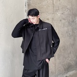 秋冬加厚毛呢牛角扣短款翻领男女马甲潮流外搭时髦坎肩3673P85，男装背心/马甲，电商A246