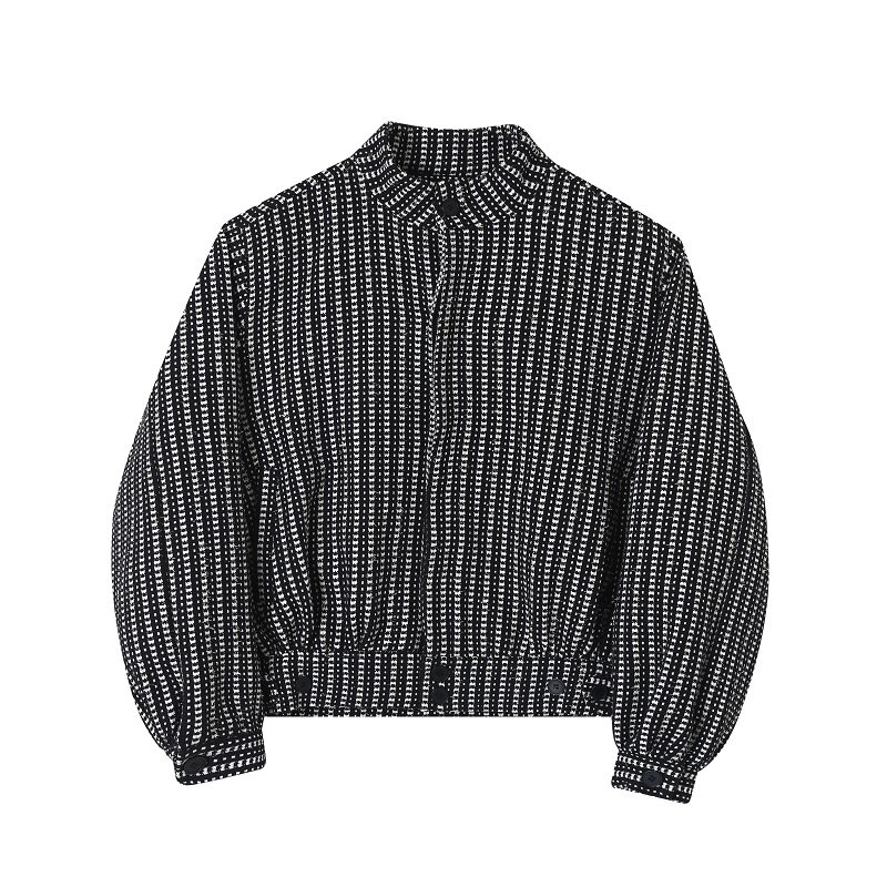 秋冬加厚小香风立领短款毛呢夹克外套韩版休闲上衣3758P140,男装夹克,电商A246