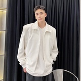 潮流韩版两件套翻领马甲痞帅套头衫夹克7704P145，男装背心/马甲，电商A246