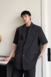 夏季韩版阔型休闲短袖西服男上衣潮流痞帅七分袖外套5149P110，男装T恤，电商A246