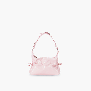 【新款】Maison Saha Hobo 波波包（厚款）mini 樱花粉