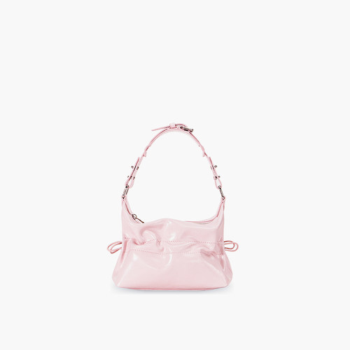 【新款】Maison Saha Hobo 波波包（厚款）mini 樱花粉