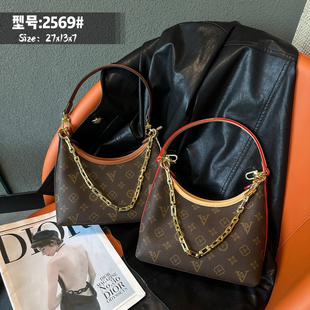 凯诗米娜女包高级大容量通勤印花流浪拉链托特包单肩斜挎包腋下包