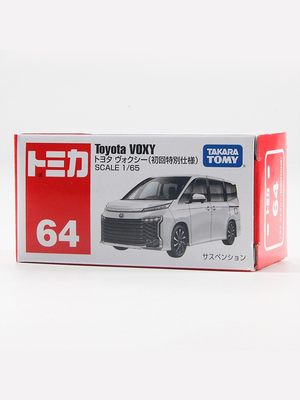 TOMY/多美卡仿真合金车初回版红白盒64号丰田VOXY商务MPV车188933