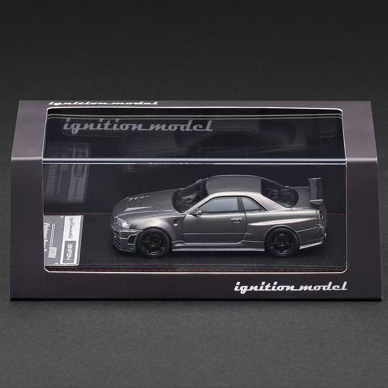 IG日产NissanR34GTR银灰色车模
