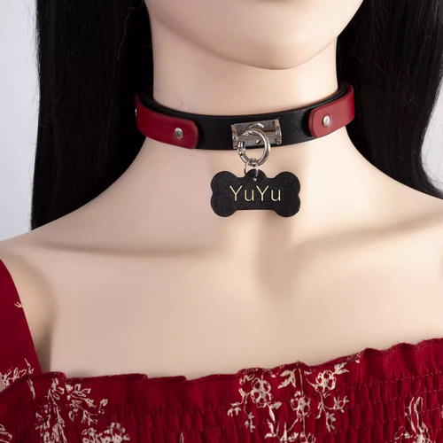 女m可拆卸定做铃铛真皮