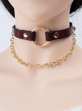 女士K9金属铭牌定制刻字项圈