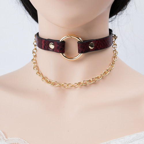 女士K9金属铭牌定制刻字项圈