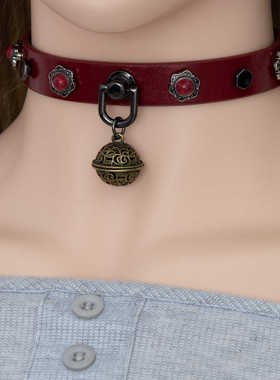 可调节小奶狗k9性感铃铛项圈