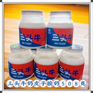 图腾牧场三头牛奶皮子酸奶内蒙古特产网红奶皮子老酸奶508克桶装