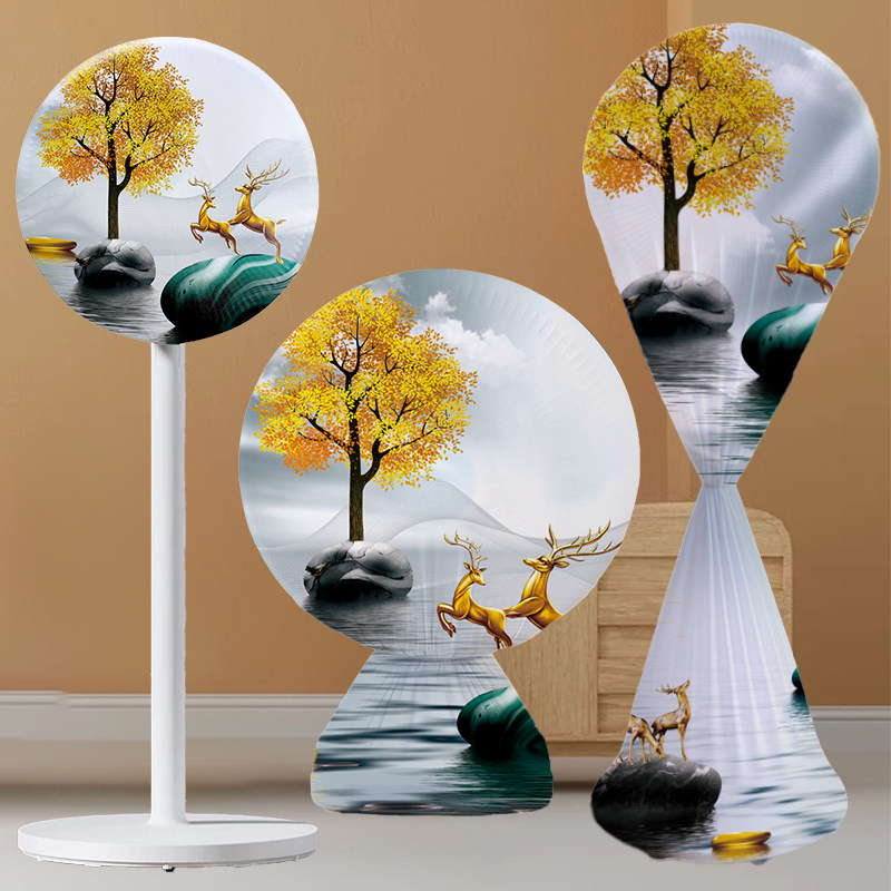 风扇防尘罩2025新款家用落地立式台式电风扇全包包头弹力保护套罩