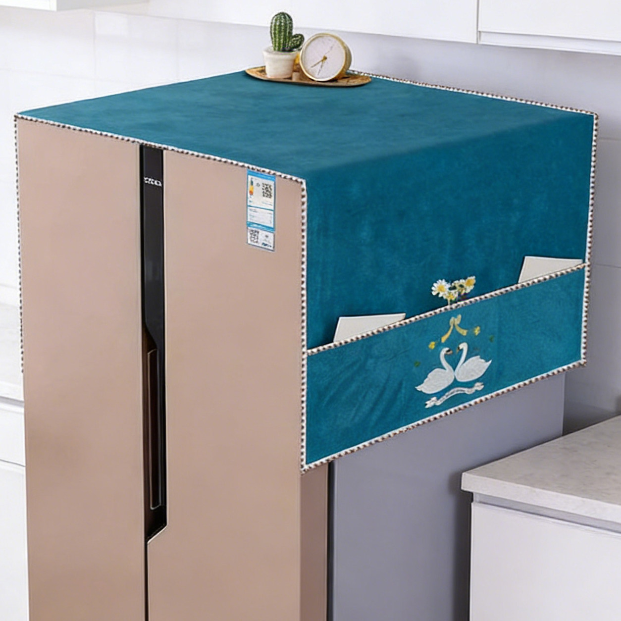 防滑冰箱防尘罩盖布高档单双开门防灰尘收纳盖巾洗衣机罩2026新款