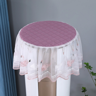 空调罩圆柱柜机罩客厅圆柜机防尘罩立式圆形空调盖巾卡通开机不取