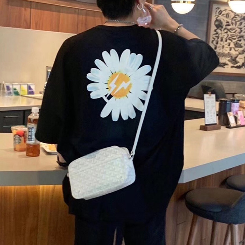 短袖冰感t恤男仓石一树权志龙同款PMO小雏菊夏藤原浩闪电情侣半袖
