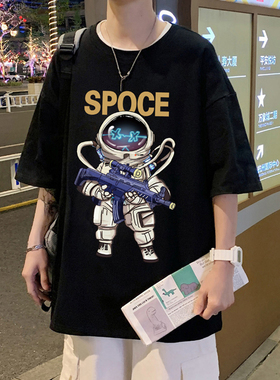 夏季男孩学生恤夏装t16五分15短袖12半袖岁大童14初中潮流青少年